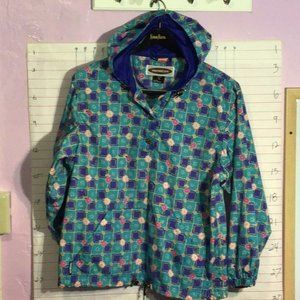 OBERMEYER hooded pullover RAIN SLICKER sz L juniors   purple